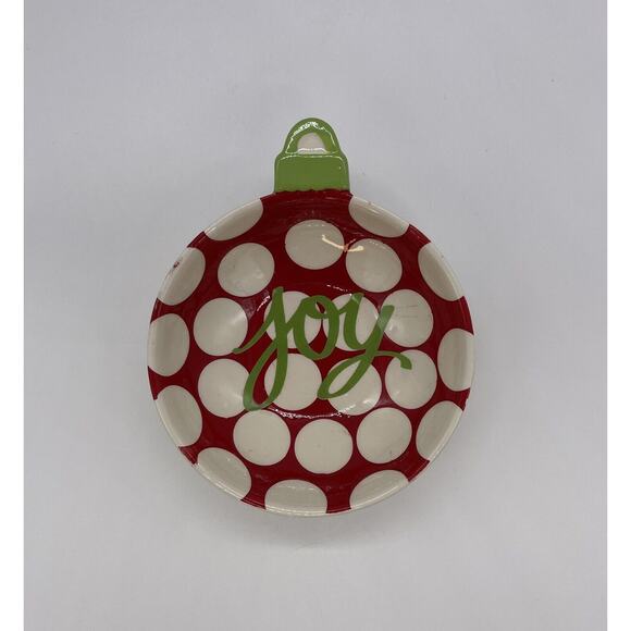 Stacy Clair Boyd for Two's Company Christmas Ornament Dish - Picture 1 of 2